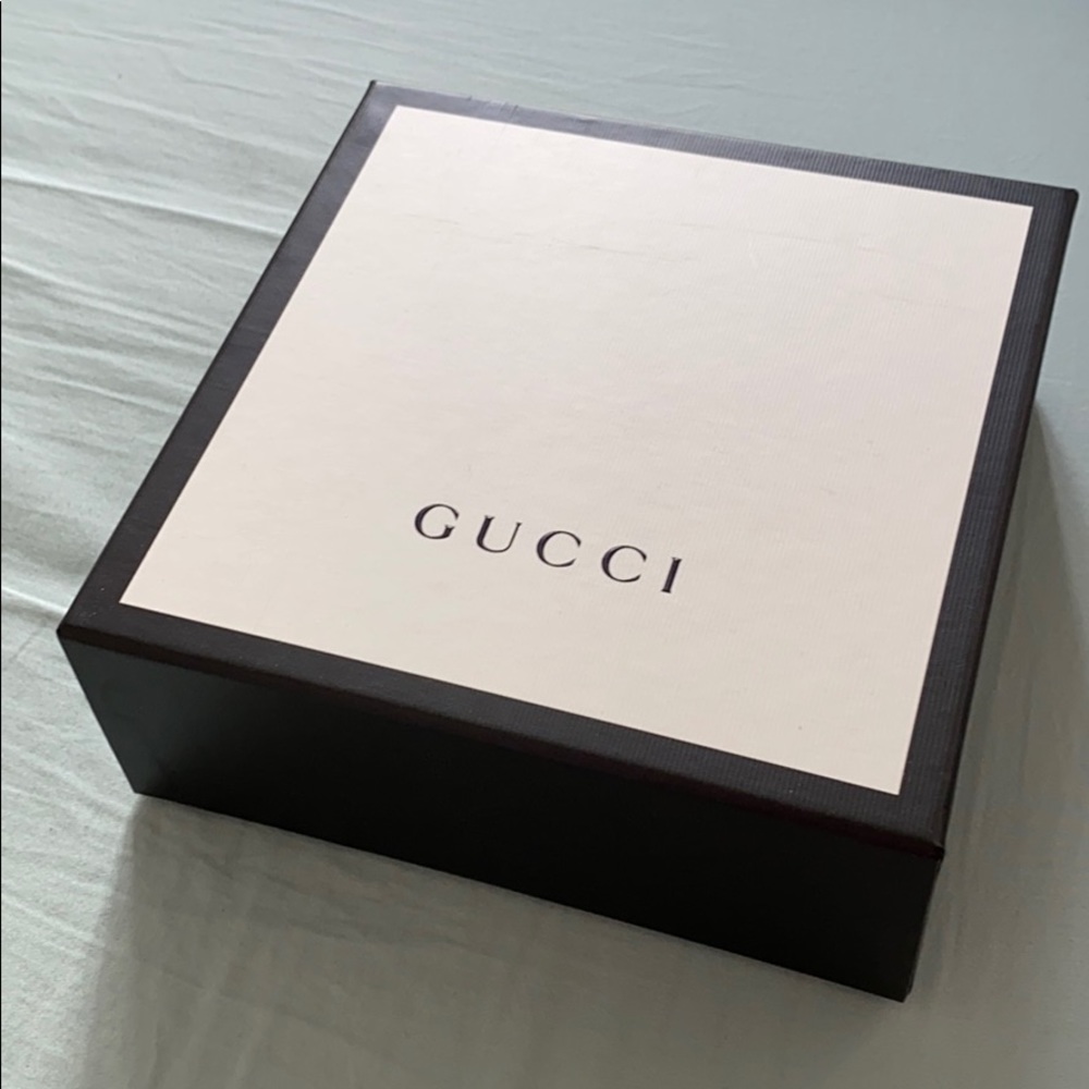 Gucci black white square gift / storage box